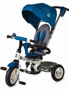 COCCOLLE Tricicleta pentru copii Urbio Air Blue pliabila roti gonflabile spatar reglabil suport pentru sticla suport picioare varsta 18-72 luni