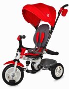 COCCOLLE Tricicleta pentru copii Urbio Air Red pliabila roti gonflabile spatar reglabil suport pentru sticla suport picioare varsta 18-72 luni