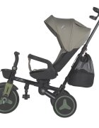 COCCOLLE Tricicleta pentru copii Urbio Plus Basil Green ultrapliabila scaun rotativ controlul directiei greutate admisa 25 kg