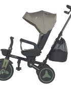 COCCOLLE Tricicleta pentru copii Urbio Plus Basil Green ultrapliabila scaun rotativ controlul directiei greutate admisa 25 kg