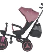COCCOLLE Tricicleta pentru copii Urbio Plus Smoked Pink ultrapliabila scaun rotativ controlul directiei greutate admisa 25 kg