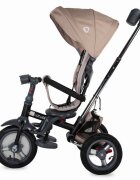 COCCOLLE Tricicleta pentru copii Velo Air Bej 4 in 1 multifunctionala pliabila sezut reversibil de la 9 luni spatar reglabil sezut reversibil