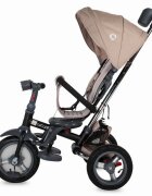 COCCOLLE Tricicleta pentru copii Velo Air Bej 4 in 1 multifunctionala pliabila sezut reversibil de la 9 luni spatar reglabil sezut reversibil