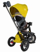 COCCOLLE Tricicleta pentru copii Velo Air Mustar 4 in 1 multifunctionala pliabila sezut reversibil de la 9 luni spatar reglabil sezut reversibil