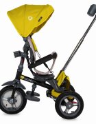 COCCOLLE Tricicleta pentru copii Velo Air Mustar 4 in 1 multifunctionala pliabila sezut reversibil de la 9 luni spatar reglabil sezut reversibil