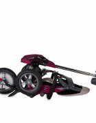COCCOLLE Tricicleta pentru copii Velo Air Violet 4 in 1 multifunctionala pliabila sezut reversibil de la 9 luni spatar reglabil sezut reversibil