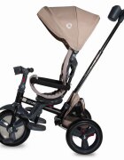 COCCOLLE Tricicleta pentru copii Velo Bej 4 in 1 multifunctionala pliabila sezut reversibil de la 9 luni spatar reglabil pozitie somn suport picioare