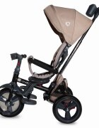 COCCOLLE Tricicleta pentru copii Velo Bej 4 in 1 multifunctionala pliabila sezut reversibil de la 9 luni spatar reglabil pozitie somn suport picioare
