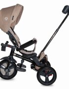 COCCOLLE Tricicleta pentru copii Velo Bej 4 in 1 multifunctionala pliabila sezut reversibil de la 9 luni spatar reglabil pozitie somn suport picioare