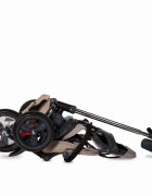 COCCOLLE Tricicleta pentru copii Velo Bej 4 in 1 multifunctionala pliabila sezut reversibil de la 9 luni spatar reglabil pozitie somn suport picioare