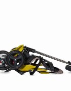 COCCOLLE Tricicleta pentru copii Velo Mustar 4 in 1 multifunctionala pliabila sezut reversibil de la 9 luni spatar reglabil pozitie somn suport picioare