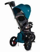 COCCOLLE Tricicleta pentru copii Velo Verde 4 in 1 multifunctionala pliabila sezut reversibil de la 9 luni spatar reglabil pozitie somn suport picioare