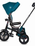 COCCOLLE Tricicleta pentru copii Velo Verde 4 in 1 multifunctionala pliabila sezut reversibil de la 9 luni spatar reglabil pozitie somn suport picioare