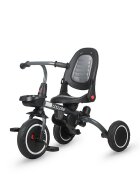 COCCOLLE Tricicleta pentru copii Venti Magenta multifunctionala cu spatar ajustabil cu pozitie de somn sezut rotativ 360 grade roti de cauciuc 2 seturi de suporti de picioare de la 10 luni pana la 25 kg