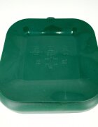 Coccorito Farfurie patrata din silicon compartimentata Dark Green