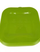 Coccorito Farfurie patrata din silicon compartimentata Green