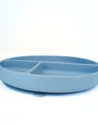Coccorito Farfurie rotunda din silicon compartimentata Blue