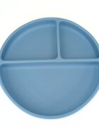 Coccorito Farfurie rotunda din silicon compartimentata Blue