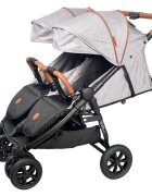 COLETTO Carucior de gemeni Enzo Twin grey