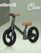 Colibro Bicicleta de echilibru pentru copii fara pedale pliabila cu scaunelul si ghidonul reglabile pe inaltime cu roti din cauciuc de 12 inch Ciao Forest Green