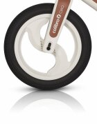 Colibro Bicicleta de echilibru pentru copii fara pedale pliabila cu scaunelul si ghidonul reglabile pe inaltime cu roti din cauciuc de 12 inch Ciao Milky White
