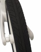 Colibro Bicicleta de echilibru pentru copii fara pedale pliabila cu scaunelul si ghidonul reglabile pe inaltime cu roti din cauciuc de 12 inch Ciao Milky White