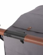 Colibro Carucior sport pliabil cu o singura mana Dual Fold Cadru din aluminiu ultra usor 63 kg spatar reglabil in pozitie somn cu husa de picioruse si pelerina de ploaie incluse Novel Dove