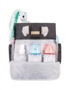 Colibro Geanta atasabila de carucior cu 10 buzunare si bretele reglabile 36 x 30 x 15 cm Pop Onyx