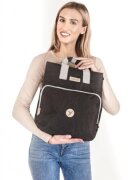 Colibro Geanta atasabila de carucior cu 10 buzunare si bretele reglabile 36 x 30 x 15 cm Pop Onyx