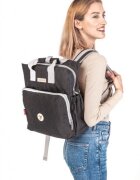 Colibro Geanta atasabila de carucior cu 10 buzunare si bretele reglabile 36 x 30 x 15 cm Pop Onyx