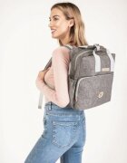 Colibro Geanta atasabila de carucior cu bretele reglabile si 10 buzunare Pop 36 x 30 x 15 cm Dove