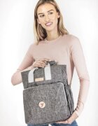 Colibro Geanta atasabila de carucior cu bretele reglabile si 10 buzunare Pop 36 x 30 x 15 cm Dove