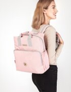 Colibro Geanta atasabila de carucior cu bretele reglabile si 10 buzunare Pop 36 x 30 x 15 cm Flamingo