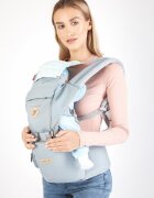 Colibro Marsupiu ergonomic 6 in 1 Honey cu scaun detasabil Curelele late si confortabile Baza ergonomica rigida Curele late si ajustabile Cool