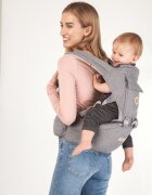 Colibro Marsupiu ergonomic 6 in 1 Honey cu scaun detasabil Curelele late si confortabile Baza ergonomica rigida Curele late si ajustabile Dove
