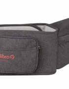 Colibro Marsupiu ergonomic 6 in 1 Honey cu scaun detasabil Curelele late si confortabile Baza ergonomica rigida Curele late si ajustabile Onyx