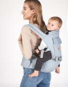 Colibro Marsupiu ergonomic 6 in 1 Honey cu scaun detasabil Curelele late si confortabile Baza ergonomica rigida Curele late si ajustabile Sky