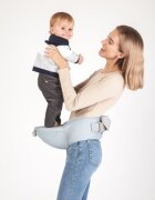Colibro Marsupiu ergonomic 6 in 1 Honey cu scaun detasabil Curelele late si confortabile Baza ergonomica rigida Curele late si ajustabile Sky