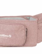 Colibro Marsupiu ergonomic 6 in 1 Honey cu scaun detasabil Curelele late si confortabile Baza ergonomica rigida Curele late si ajustabile Sweet pink