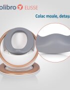 Colibro Olita pentru copii Elisse Premium prevazuta cu spatar capac si baza aderenta sezut moale vas interior detasabil Copper