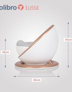 Colibro Olita pentru copii Elisse Premium prevazuta cu spatar capac si baza aderenta sezut moale vas interior detasabil Copper