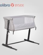 Colibro Patut Co-Sleeper 2 in 1 pentru copii BySide Bassinet cu saltea inclusa inaltime reglabila pe 9 nivele si unghi de inclinare de 30 de grade sistem automat de retractare picioare dimensiune 93 x 58 cm Cloud
