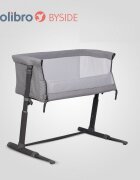 Colibro Patut Co-Sleeper 2 in 1 pentru copii BySide Bassinet cu saltea inclusa inaltime reglabila pe 9 nivele si unghi de inclinare de 30 de grade sistem automat de retractare picioare dimensiune 93 x 58 cm Dove