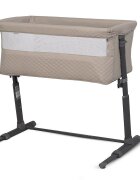 Colibro Patut Co-Sleeper 2 in 1 pentru copii BySide Bassinet cu saltea inclusa inaltime reglabila pe 9 nivele si unghi de inclinare de 30 de grade sistem automat de retractare picioare dimensiune 93 x 58 cm Taupe