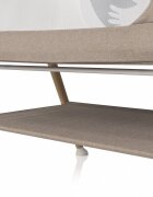 Colibro Patut nou nascut Pino Natural 90x53 cm cu saltea si protectie contra insectelor picioare de lemn