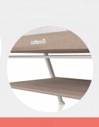 Colibro Patut pentru nou nascut Lindo cu saltea si protectie contra insectelor dimensiune 90 x 53 cm Natural