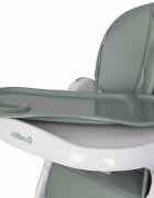 Colibro Scaun de masa multifunctional 2 in 1 pliabil reglabil pe inaltime cu Centura de siguranta si 2 tavite de servire Noto Agava