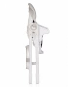 Colibro Scaun de masa multifunctional 2 in 1 pliabil reglabil pe inaltime cu Centura de siguranta si 2 tavite de servire Noto Dove