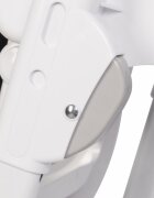 Colibro Scaun de masa multifunctional 2 in 1 pliabil reglabil pe inaltime cu Centura de siguranta si 2 tavite de servire Noto Dove