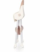 Colibro Scaun de masa multifunctional 4 in 1 Pliabil cu Cos de depozitare cu ham de siguranta Tavita dubla detasabila 70 x 56 x 92 cm greutate 3.8 kg Picolo Crystal Pink